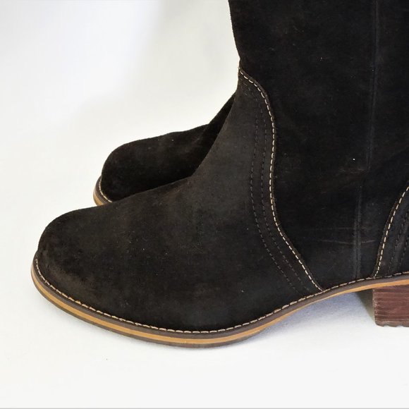 Red Wing Boots Tall Dark Brown Suede Bixby Size 9.5 D Wide Width - Picture 12 of 13